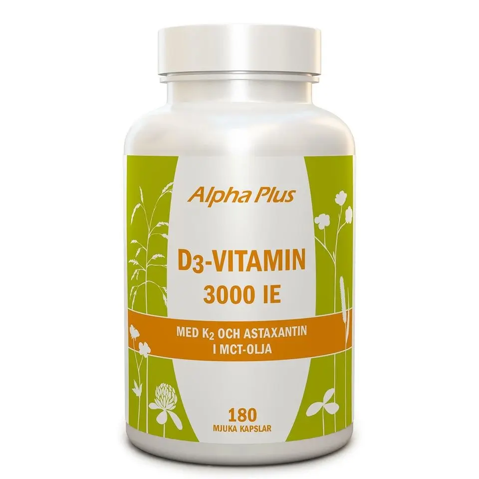 Alpha Plus Vitamin D3 3000 IE + K2 180 capsules